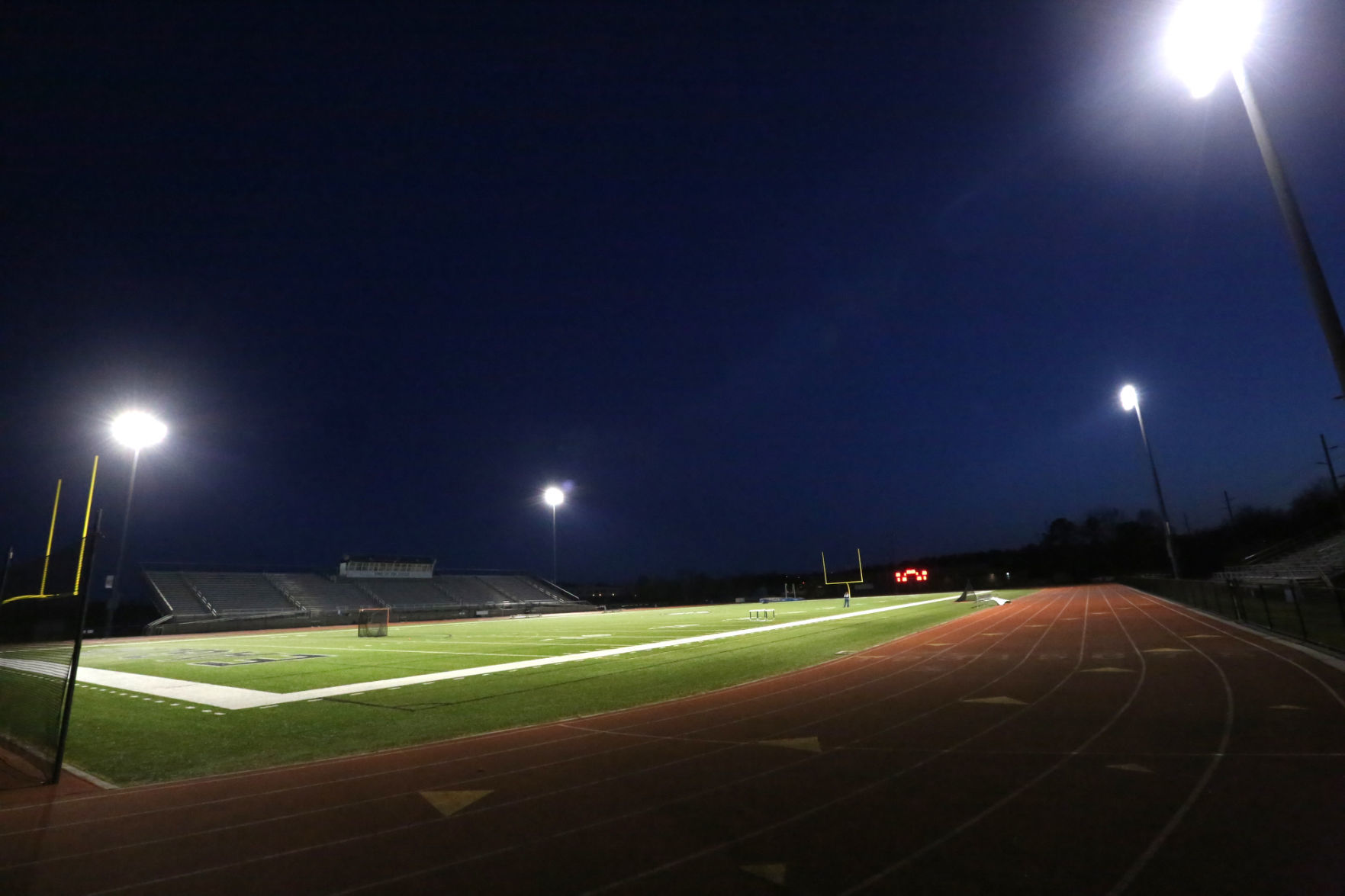 High school lights during Covid19